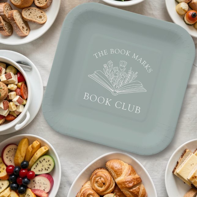 Book Club Name Personalised  Paper Plate (Creator Uploaded)