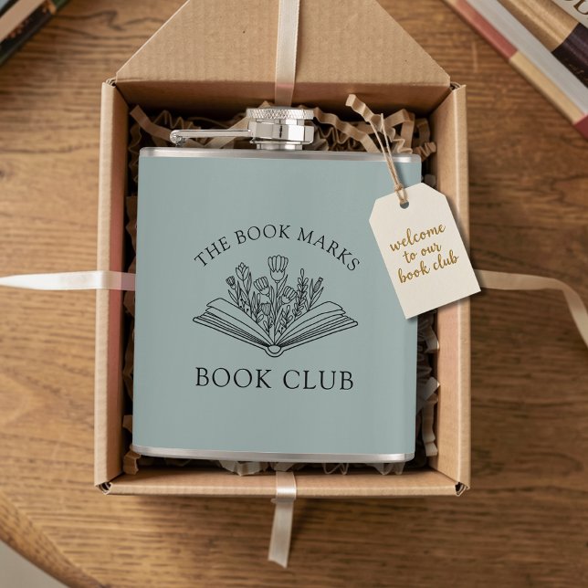 Book Club Name Personalized Gift Favor Hip Flask (Creator Uploaded)