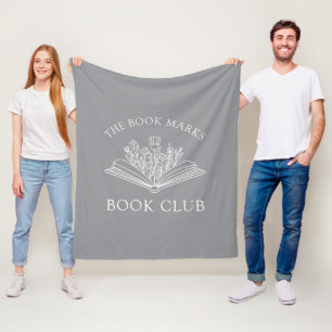 Book Club Name Personalized Member's Favor Gift Fleece Blanket