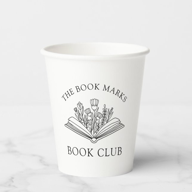 Book Club Name Personalized  Paper Cups (Front)