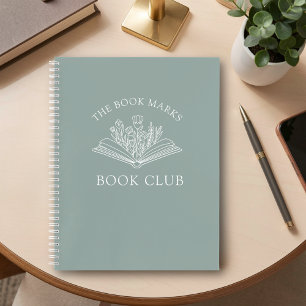 Book Club Name Personalized Spiral Notebook
