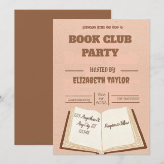 Book Club Party Invitation – Cozy Reading Night