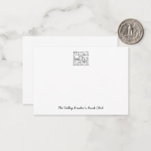 Book Club Personalized Correspondence Card