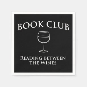 Book Club Reading Between the Wines Napkin