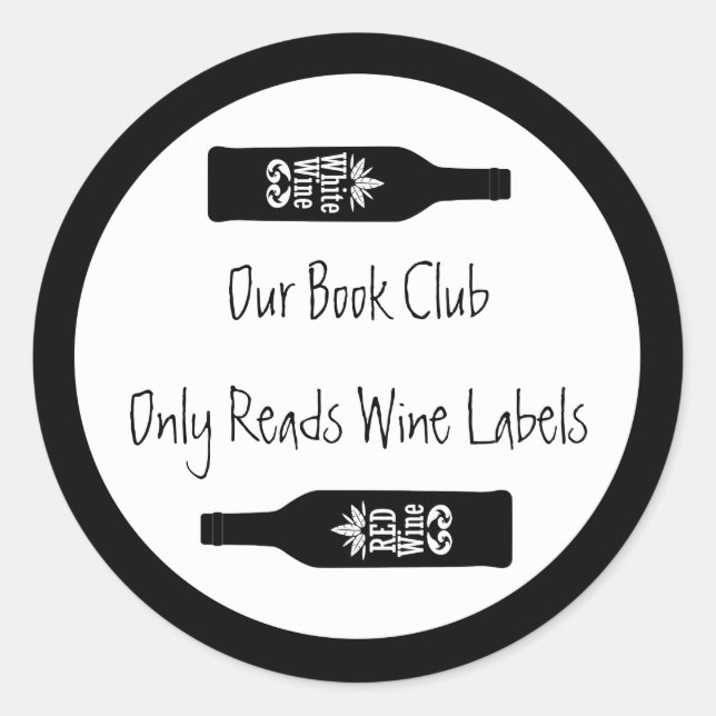 Book club reads wine labels (Front)