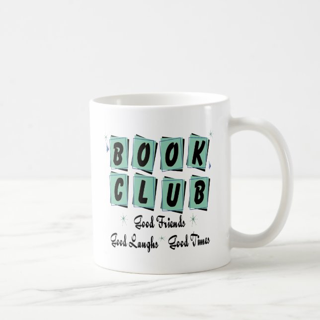 Book Club Retro - Good Friends, Times and Laughs Coffee Mug (Right)