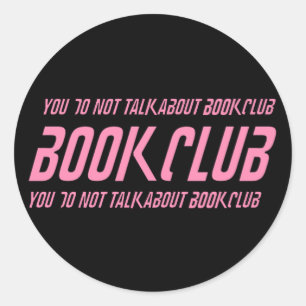 Book Club Rules Classic Round Sticker