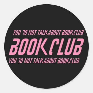 Book Club Rules Classic Round Sticker