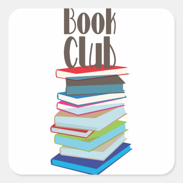 Book Club Square Sticker (Front)