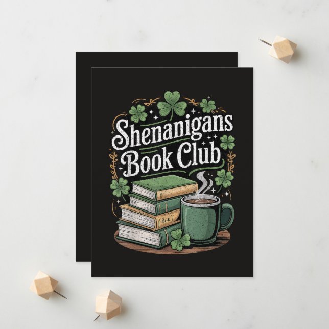 Book Club St Patricks Day Announcement (Front/Back In Situ)