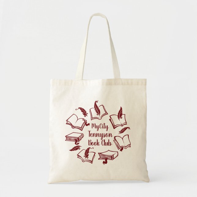 Book Club Tote Bag (Customisable) 2 (Front)