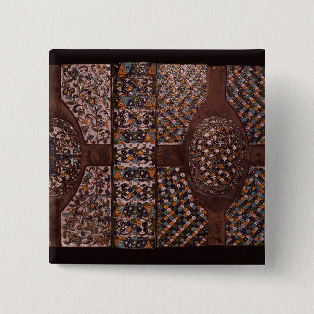 Book cover 15 cm square badge (Front)