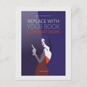 Book Cover Author Book Launch Promotional Postcard