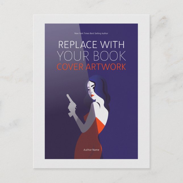 Book Cover | Author Book Launch Promotional Postcard (Front)