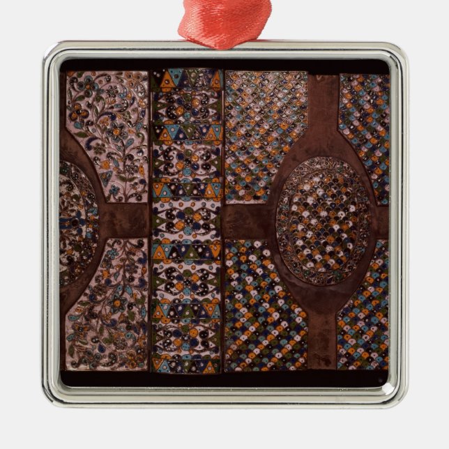 Book cover metal tree decoration (Front)