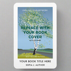 Book Cover Promotion l Modern Writer Book Signing Magnet