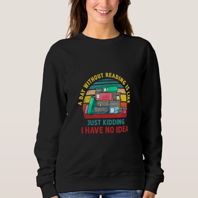 book day costumes for kids School Libraria boks Bo Sweatshirt (Front)