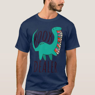 Book Dealer, Dinosaur Reading T-Shirt
