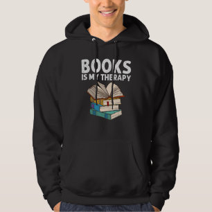 Book Designs For Men Women Librarian Reading Fan Hoodie