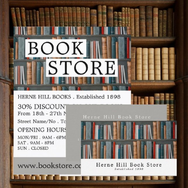Book Display, Book Store Advertising Flyer (Creator Uploaded)