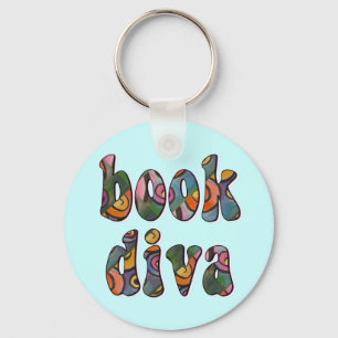 Book Diva 2 Key Ring
