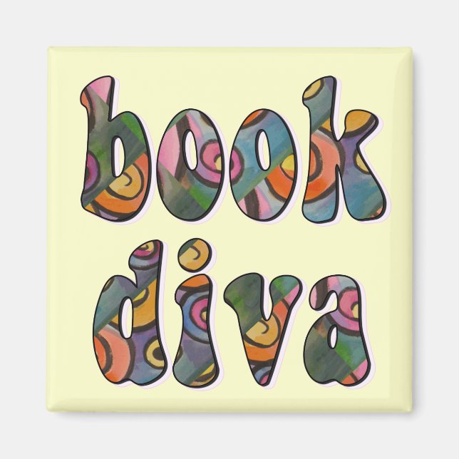 Book Diva 2 Magnet (Front)