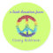 Book donation bookplate sticker - peace