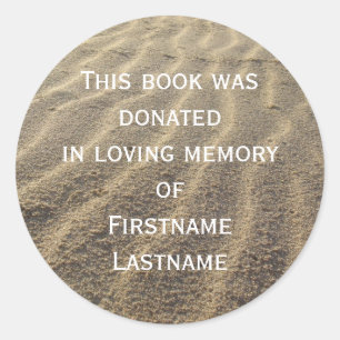 Book Donation  Sticker Sand