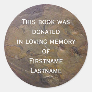Book Donation  Sticker Slate