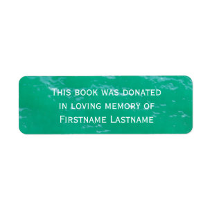 Book Donation  Sticker Water