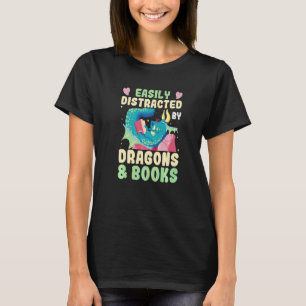 Book Dragon Apparel For Bookworms Reading Librari T-Shirt