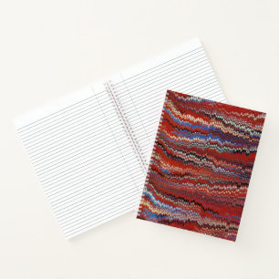 Book Endpaper Marbling (mostly reds)