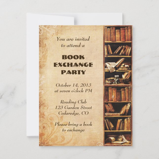 Book Exchange Invitation (Front)