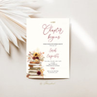 Book Fall Bridal Shower Invitation