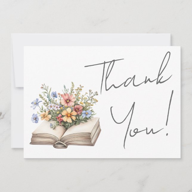 Book Floral Thank You (Front)