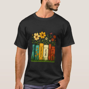 Book Flower 8647 Foxtrots Deltas Tangos T-Shirt