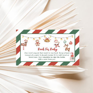 Book For Baby Santa Christmas Party Enclosure Card