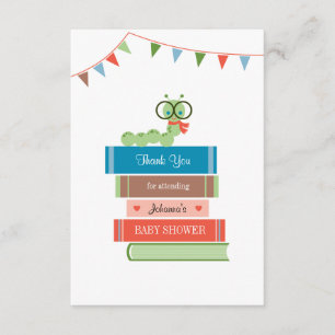 Book for Baby Shower Thank You Card