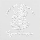 Book From The Library Gothic Skull & Script