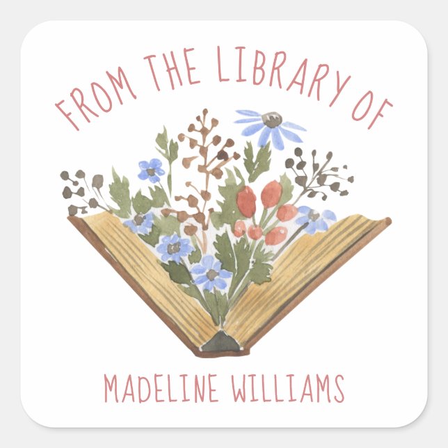 Book From the Library Of  Bookplate Label (Front)