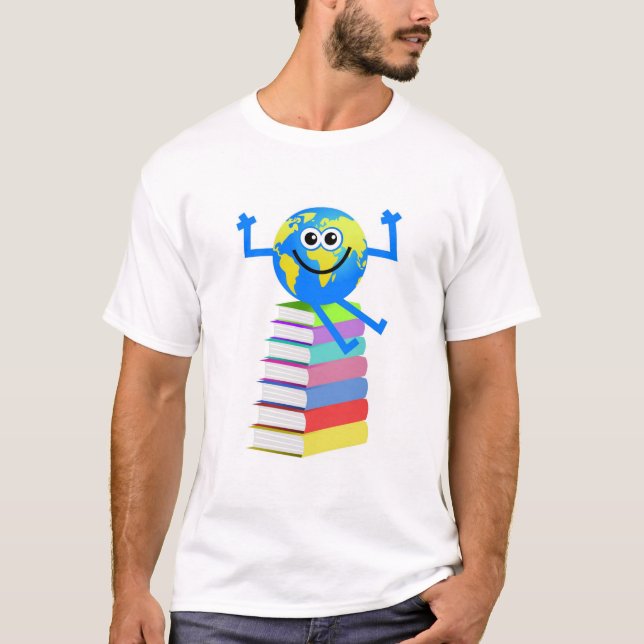 Book Globe T-Shirt (Front)