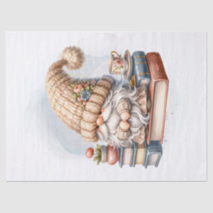Book Gnome Watercolor Cosy Tissue Paper
