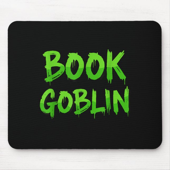 Book Goblin Funny Reading Or Writing School Studen Mouse Pad (Front)