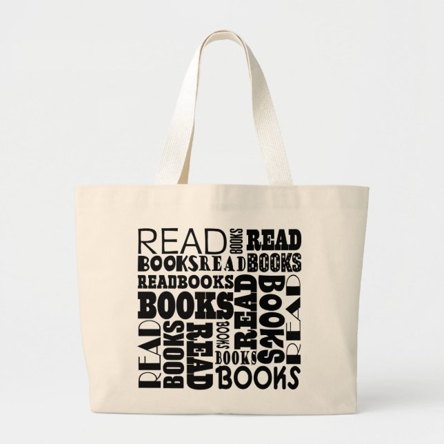 Book Group Librarian Reading Tote Bag (Front)