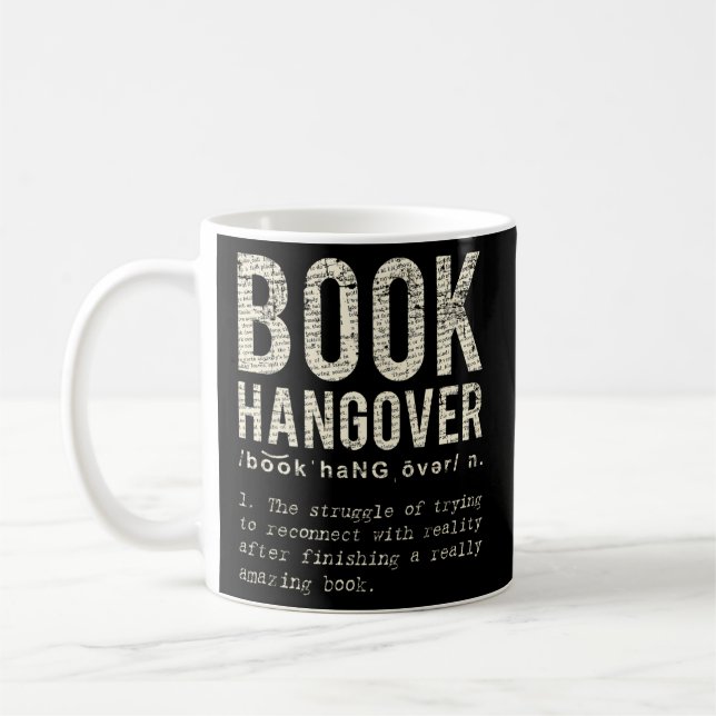 Book Hangover For Book Book Worm Coffee Mug (Left)