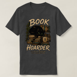 Book Hoarder Cat Collection T-Shirt