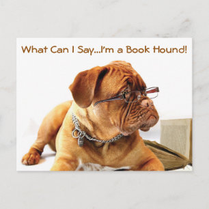 Book Hound Dog Postcard