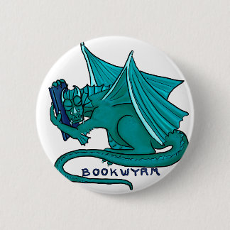Book Hug Bookwyrm 6 Cm Round Badge