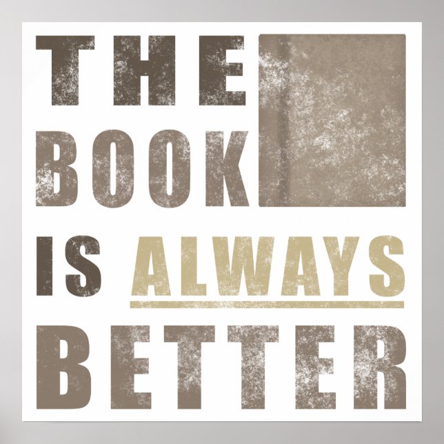 Book Humour Gift Idea Poster (Front)