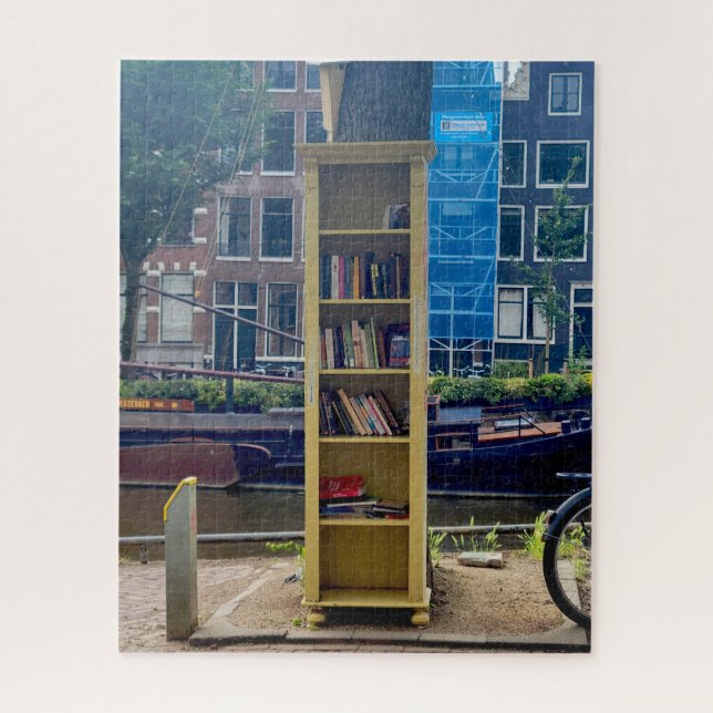 Book in Amsterdam Jigsaw Puzzle (Vertical)